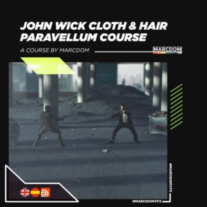 Houdini John Wick cloth & hair paravellum course
