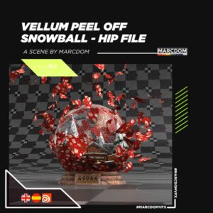Quick Houdini | Vellum peel off FX | Scene